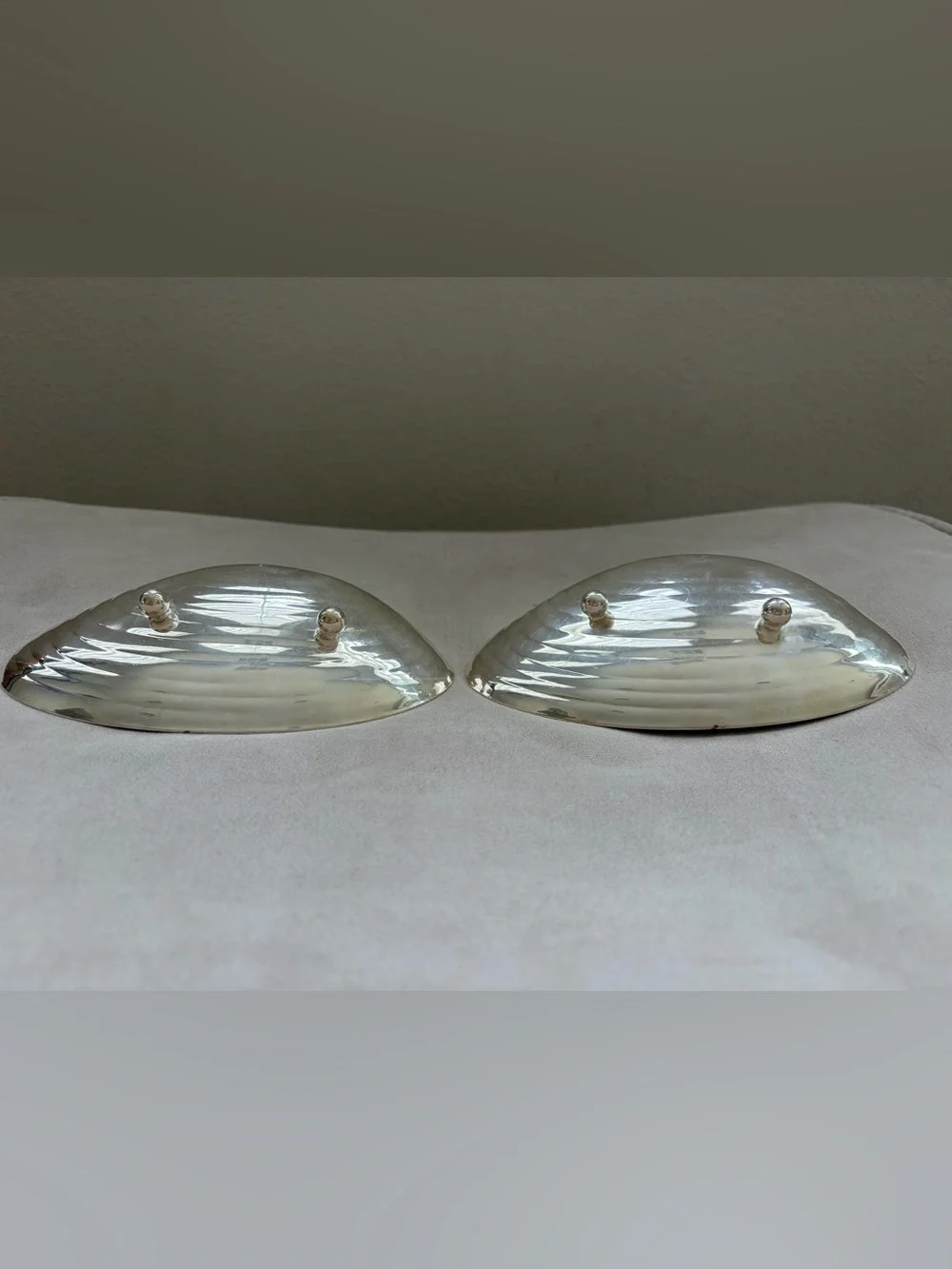 Israel Freeman & Son Silver Plate Clam Shell Trinket Dishes Set, 20th Century